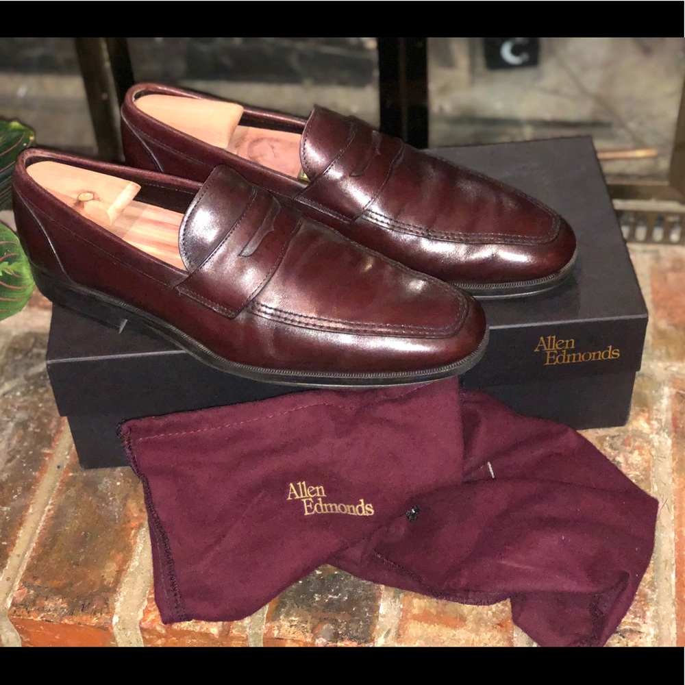 Allen Edmond Cavanaugh Penny Loafers 9.5 B